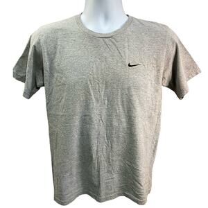 Vtg Youth Nike Swoosh T Grey Shirt Large Sports Logo Y2K